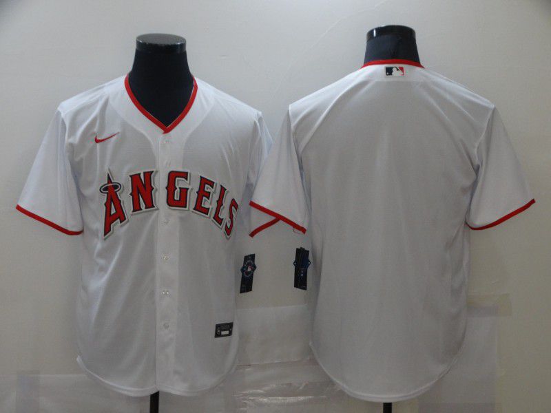 Men Los Angeles Angels Blank White Game Nike MLB Jerseys->new england patriots->NFL Jersey